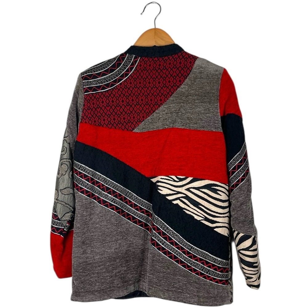 Indigo Moon Patchwork Jacket Women’s Size Small M… - image 6